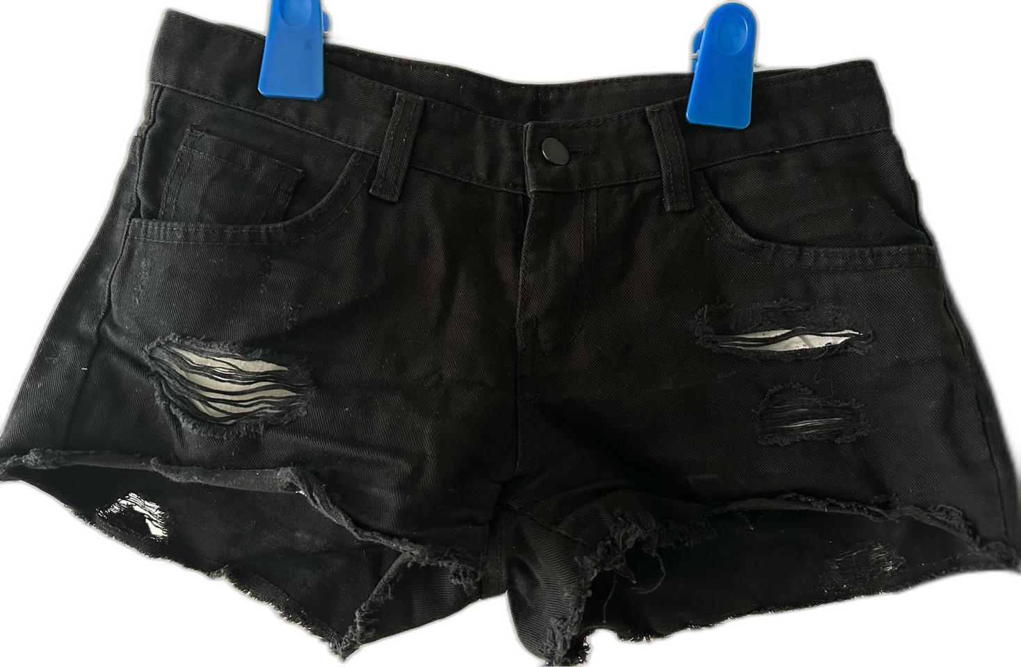 트임 핫팬츠 블랙 S사이즈 데일리팬츠 옷장정리