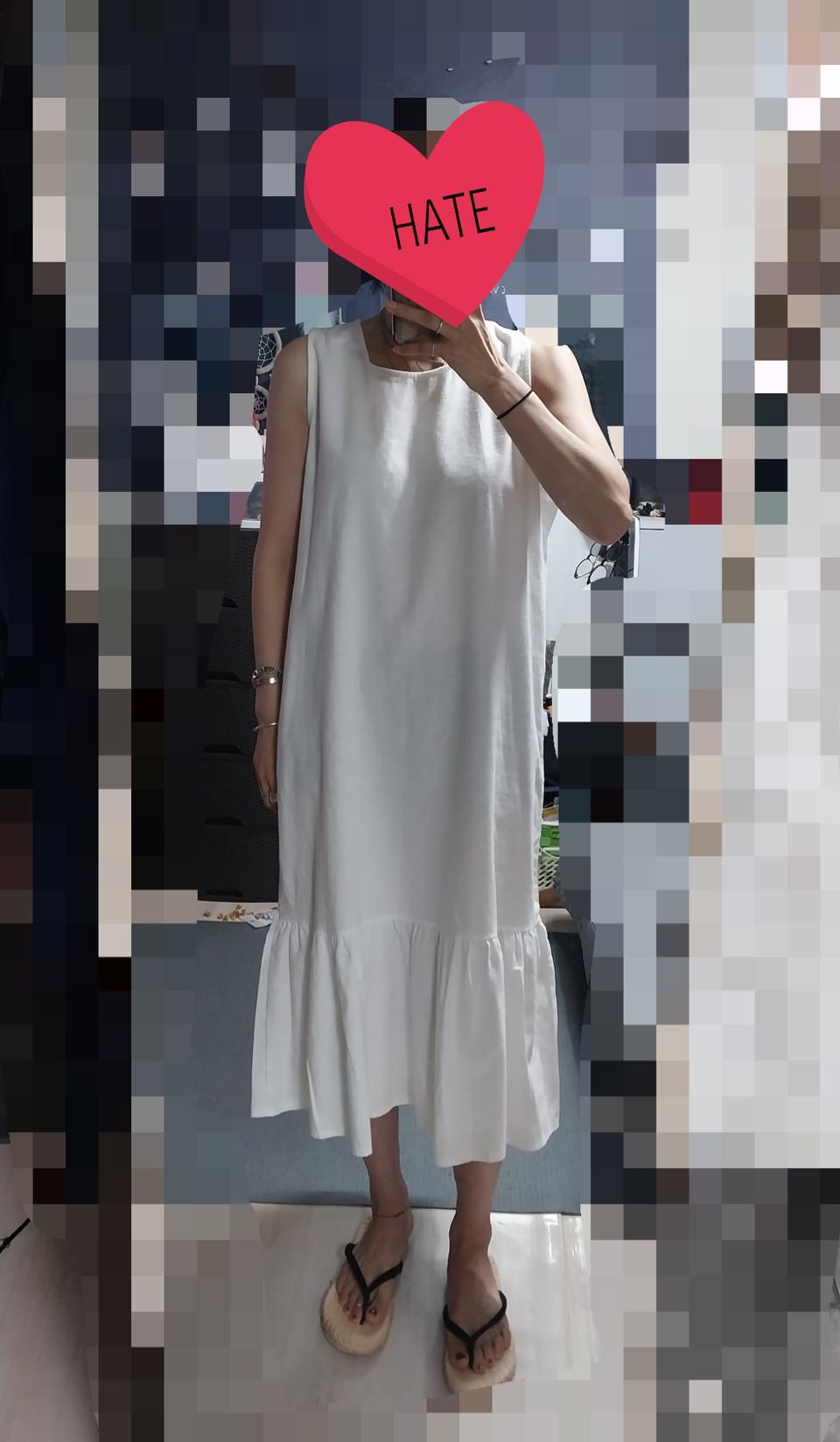민소매 롱원피스