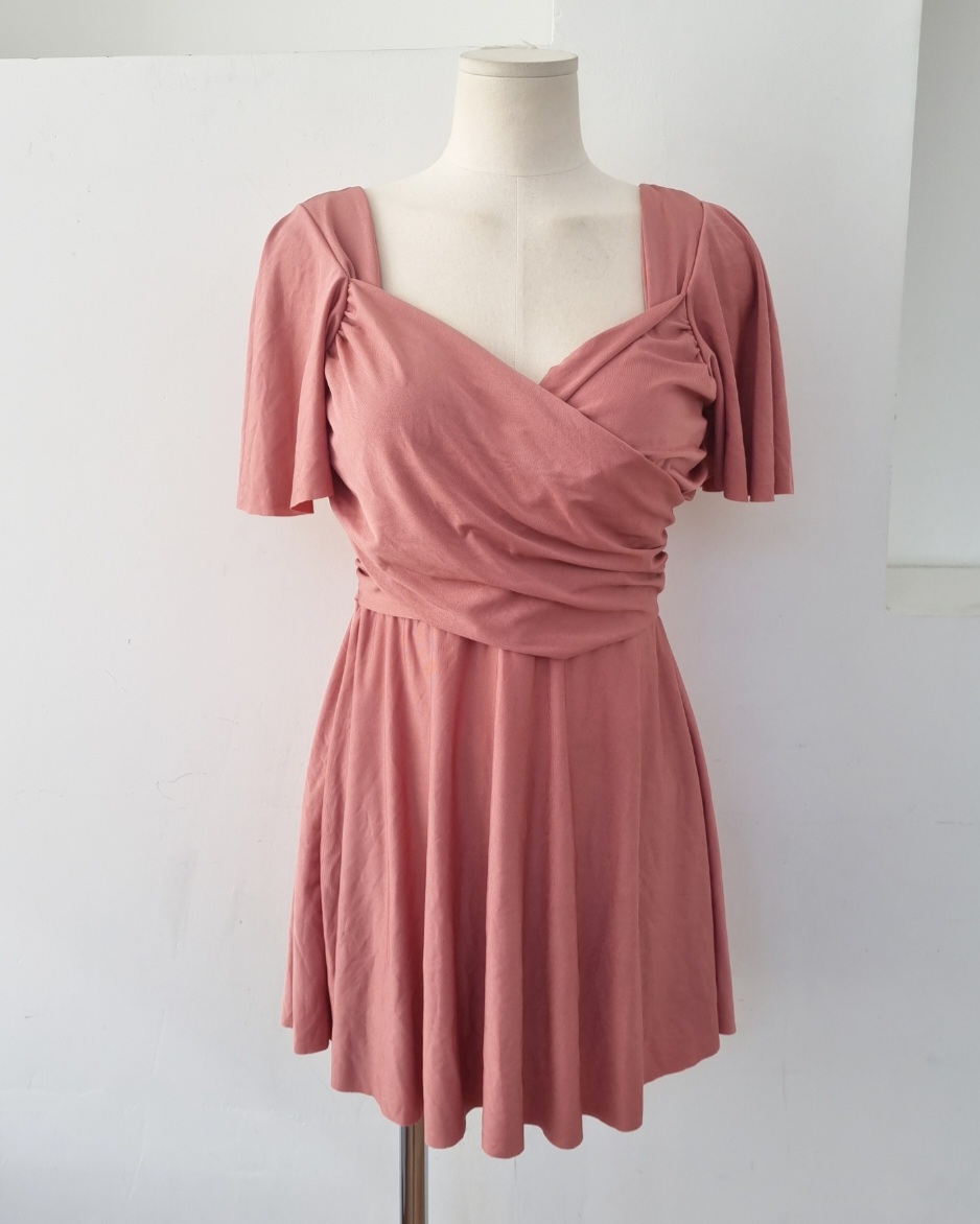 (새상품)샤르 원피스 수영복(빅사이즈/핑크/Free66~77)