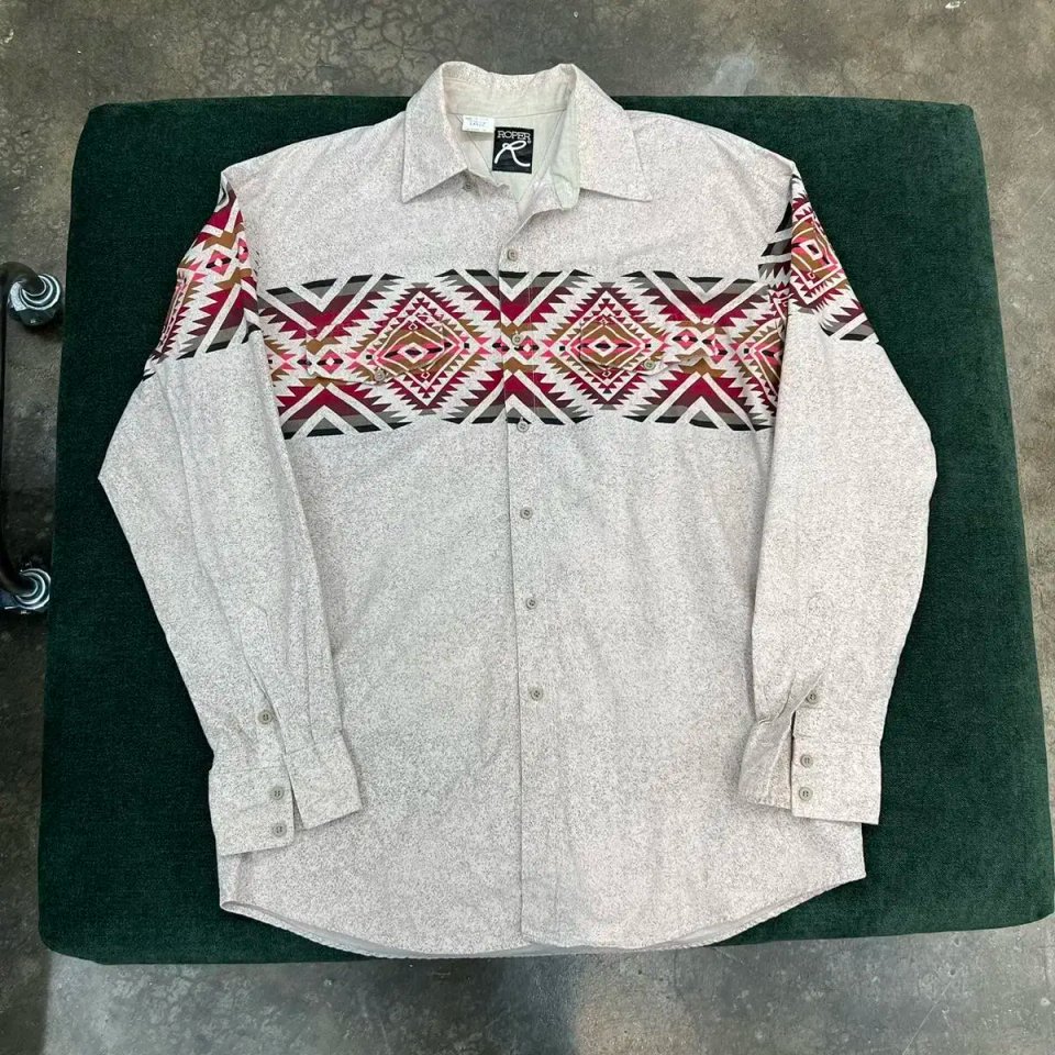 빈티지 90s Roper 웨스턴 코튼셔츠 | 헬로마켓