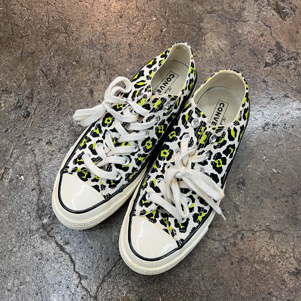 [중고] 컨버스 척테일러 1970S 아카이브 프린트 옥스 블랙 240사이즈