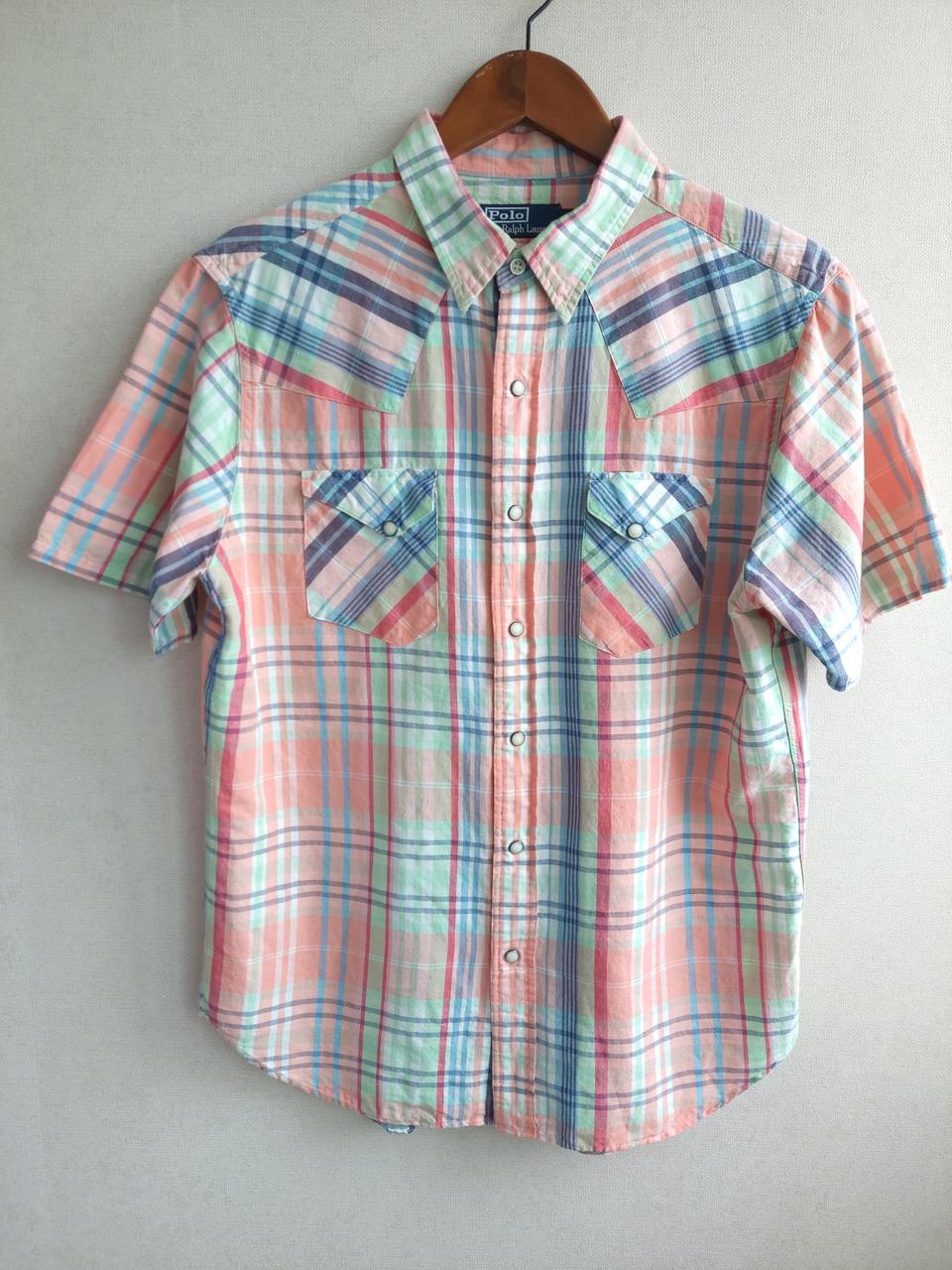 폴로 린넨 체크남방 105