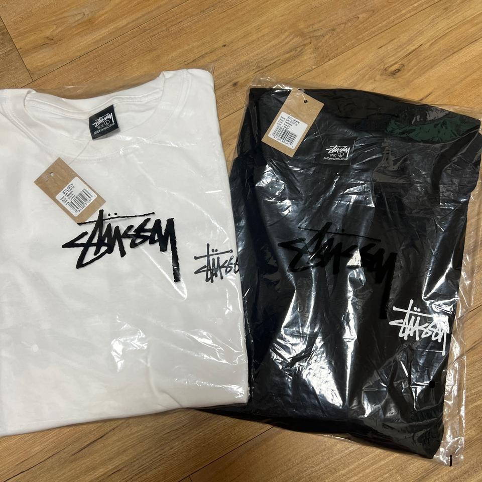 [정품_재고정리]스투시 베이직 반팔 화이트&블랙 S~XL사이즈 팝니다