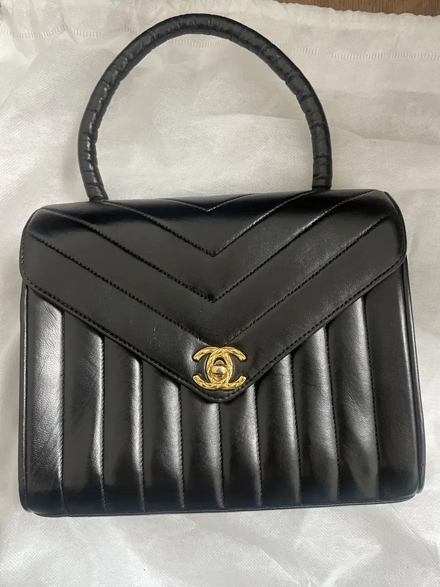 빈티지 샤넬 쉐브론 토트백