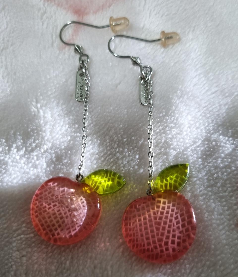 예쁜 사과모양 귀걸이