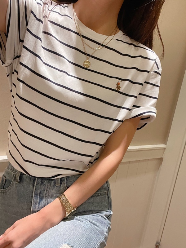 스트라이프 반팔티셔츠