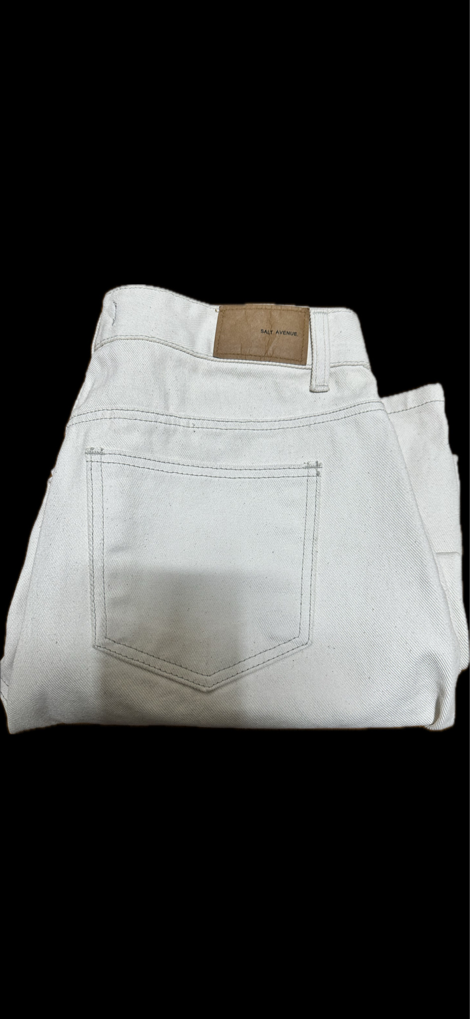 [L] 남자 와이드 크림진