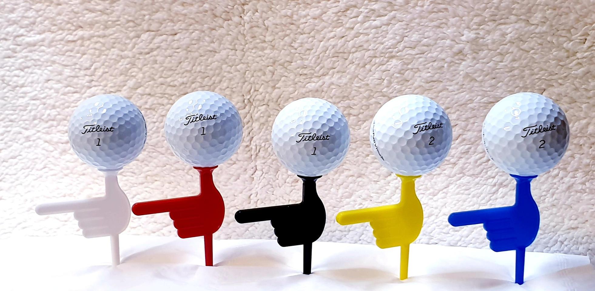 (새상품)(무료택배)핑거에이밍 골프티 5개