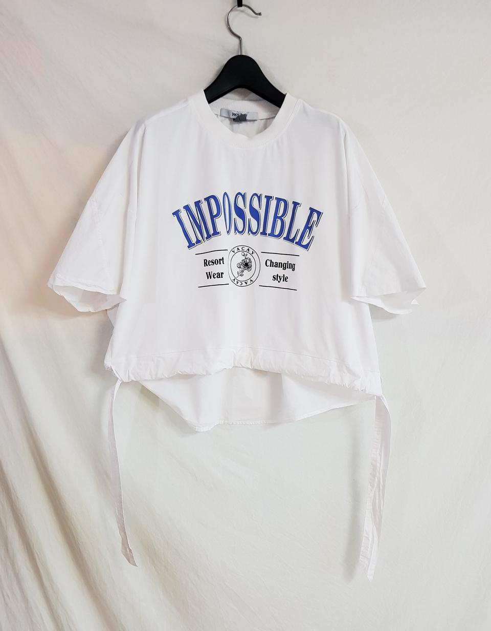 (무료배송) Jucy Judy 쥬시쥬디 화이트 오버핏 크롭티 [80]