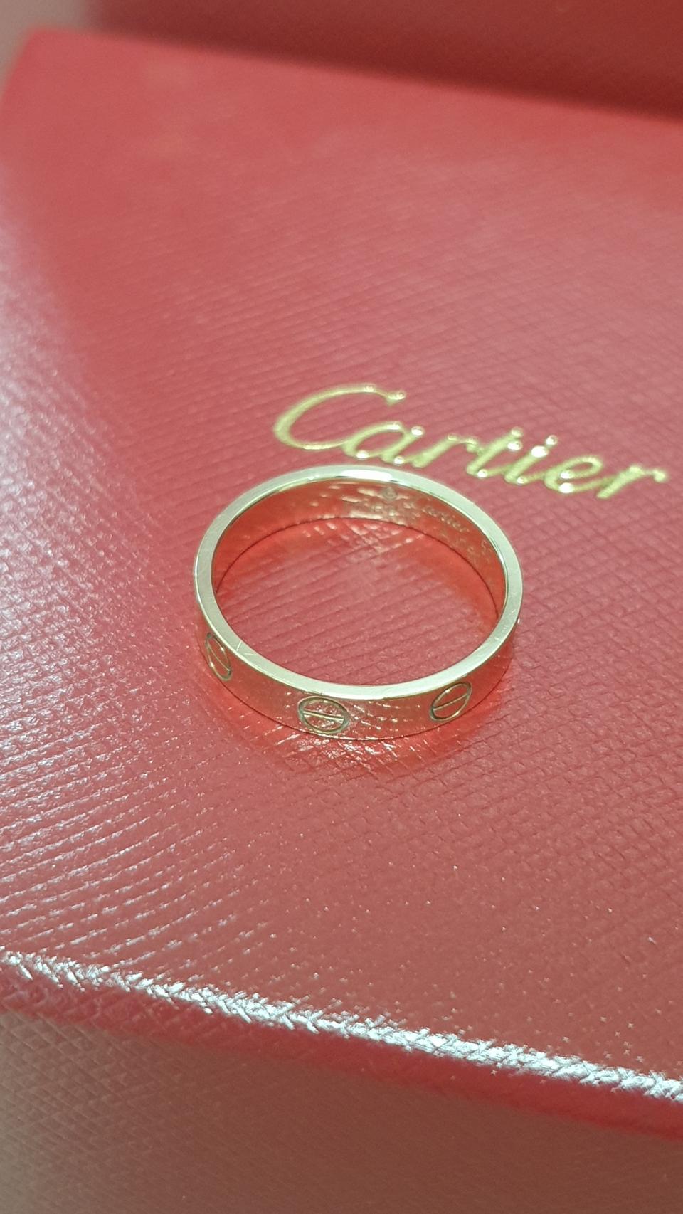 까르띠에 러브링 로즈골드 52호(12호)