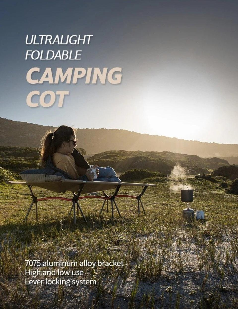 (새상품) westtune 휴대용 캠핑 간이침대 초경량 알루미늄합금