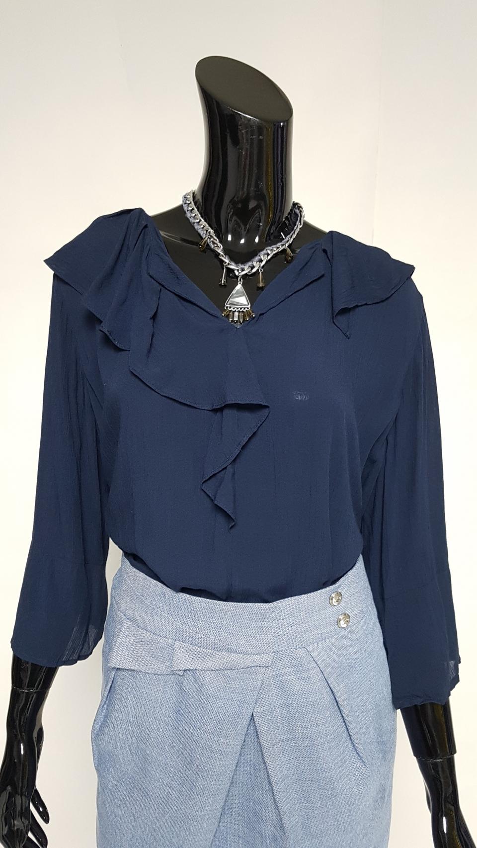 ❤GGPX❤(새상품)린넨프릴블라우스