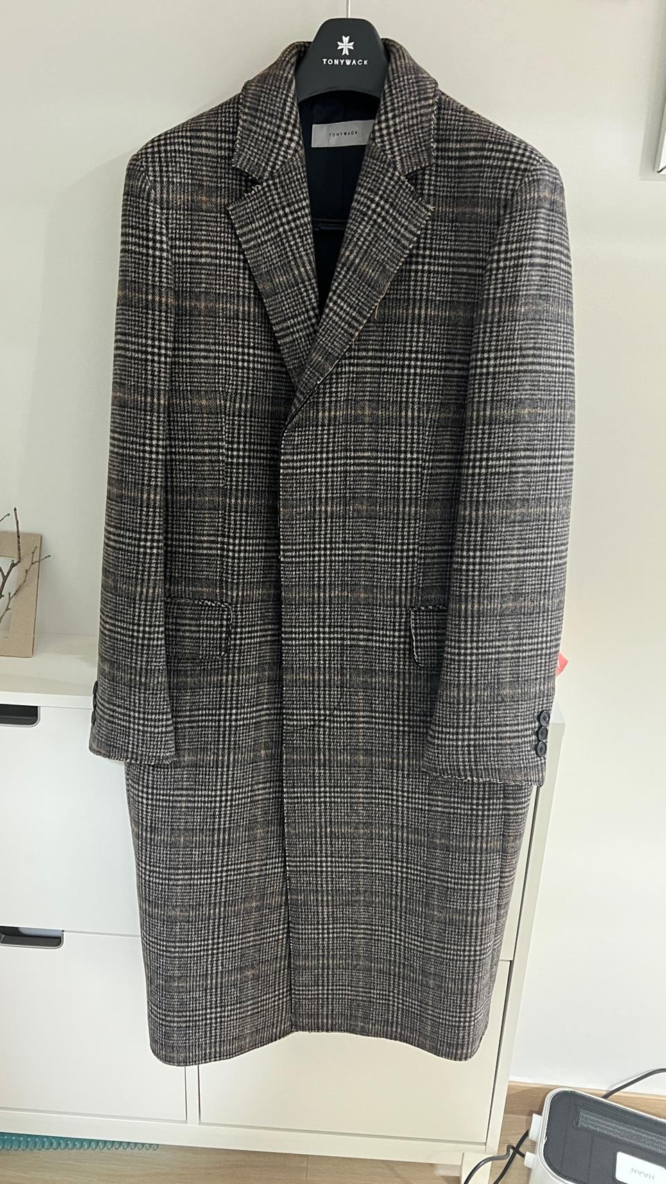 토니웩 커팅 체크코트 L사이즈