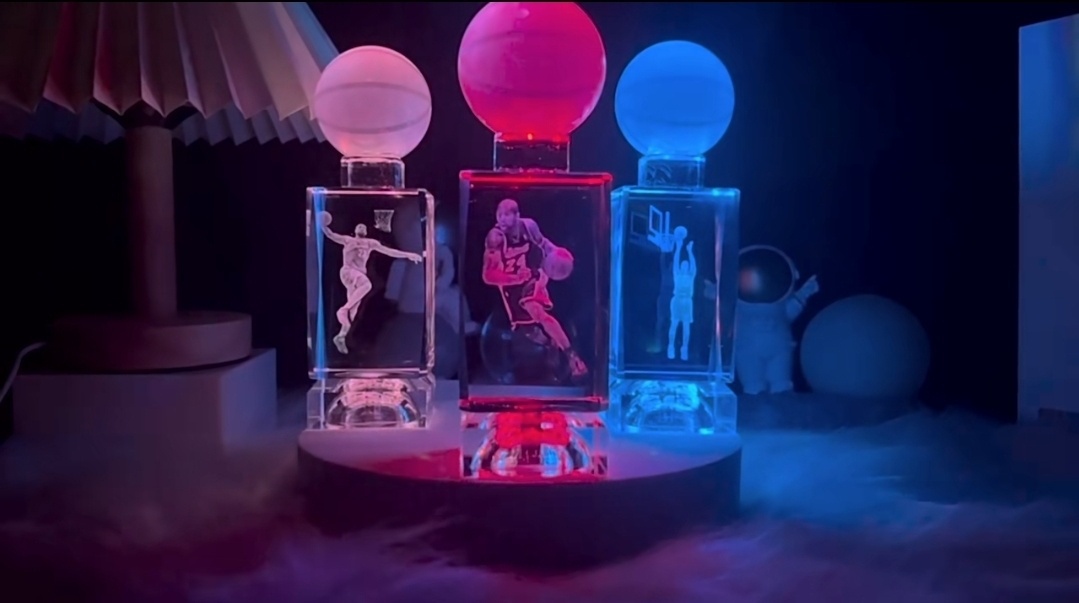 NBA 마이클조던 크리스탈 굿즈 트로피 랜턴