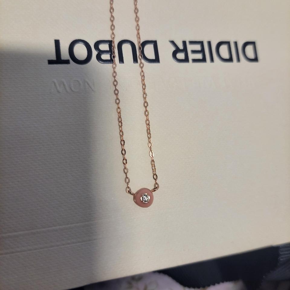 디디에두보 정품 14k다이아목걸이