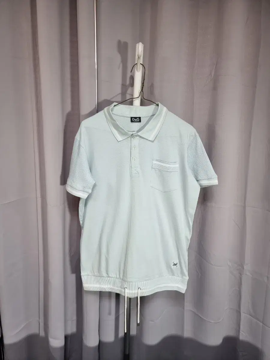 [M] 돌체앤가바나 반팔 카라티 반팔티 코튼 포켓 티셔츠 민트
