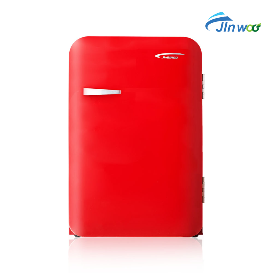 130리터 가정용 소형 냉장고 레트로 미니 냉장고 레드