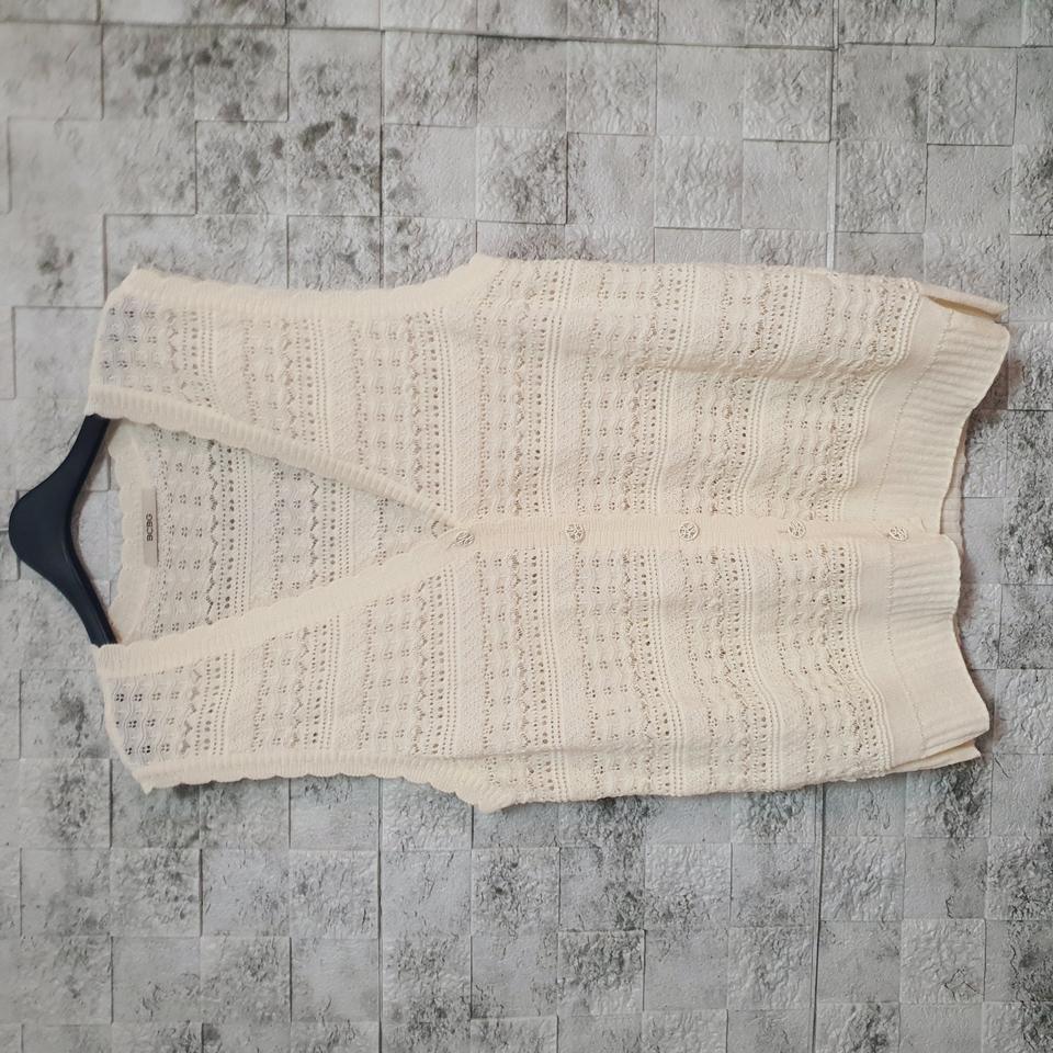 BCBG 비씨비지 레이스 민소매 가디건 조끼