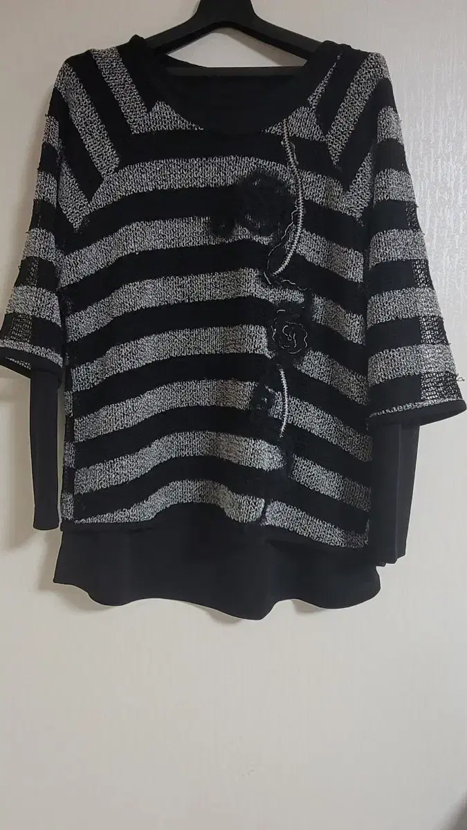 이중 레이어드 긴팔