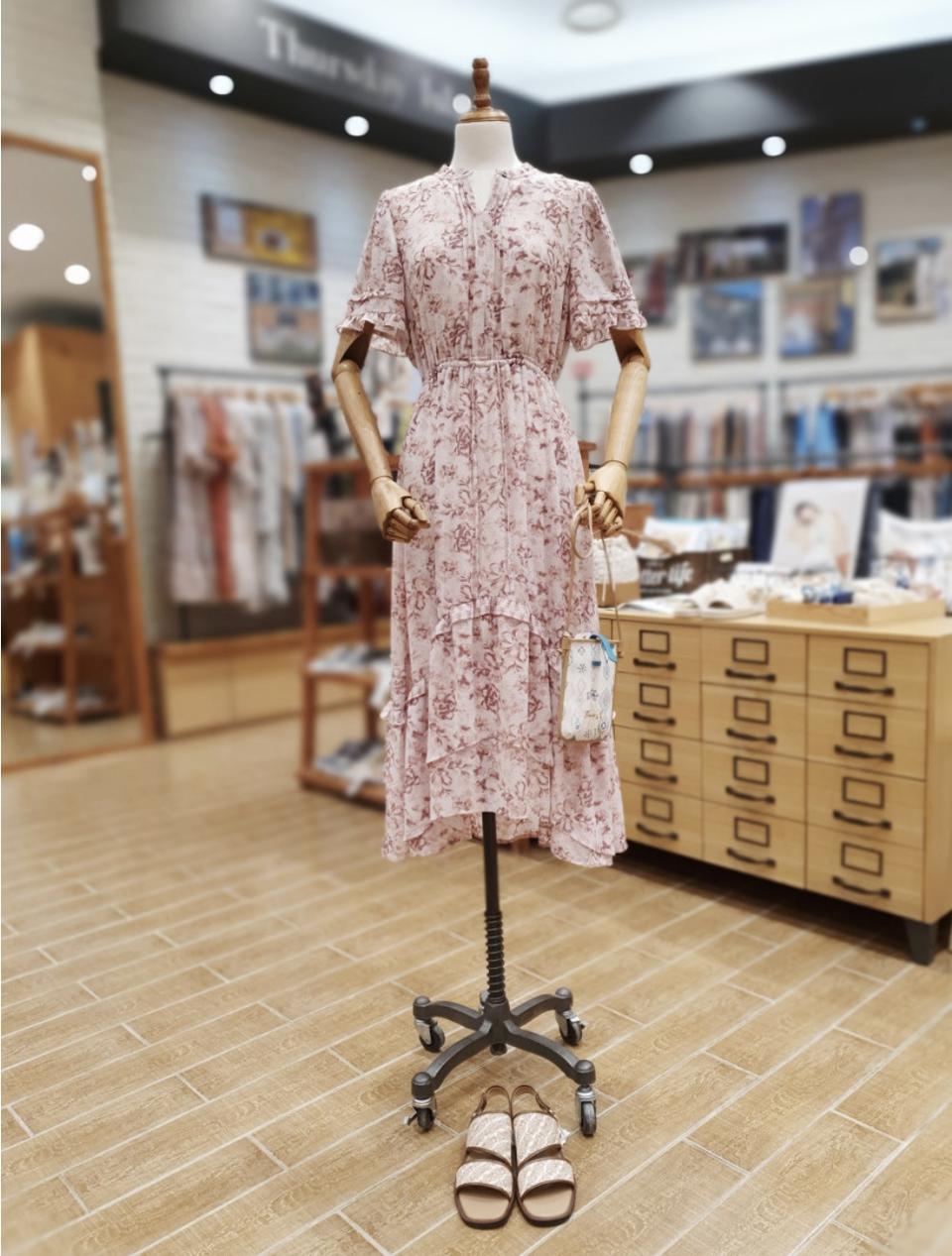 새옷 S 쉬폰 롱 원피스 써스데이아일랜드 t206mop139w