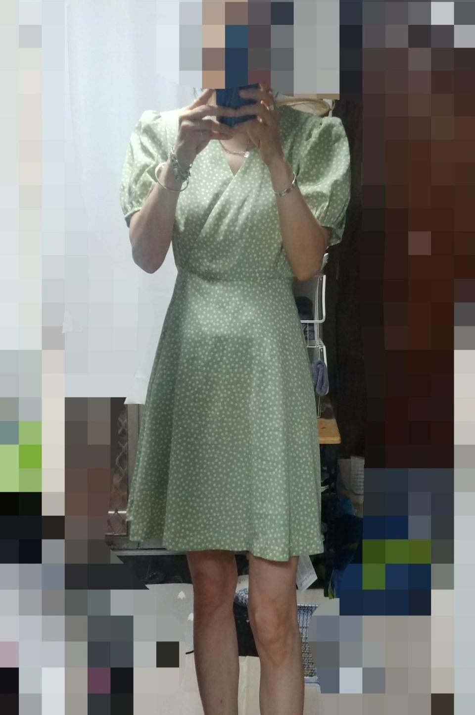 그린퍼프원피스
