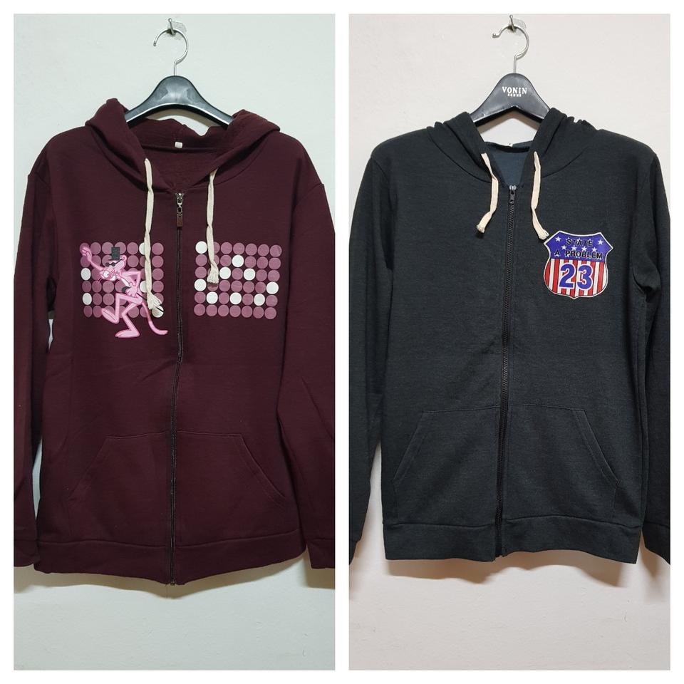 (새제품)남여공용 집업 후드 L