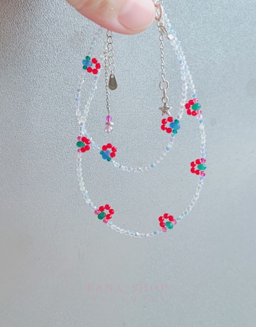 크리스탈 비즈팔찌 발찌