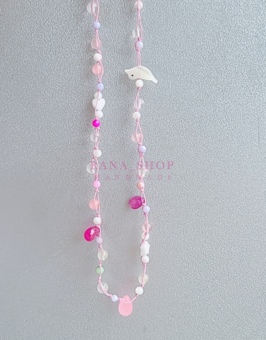 원석목걸이 핸드메이드 매듭목걸이