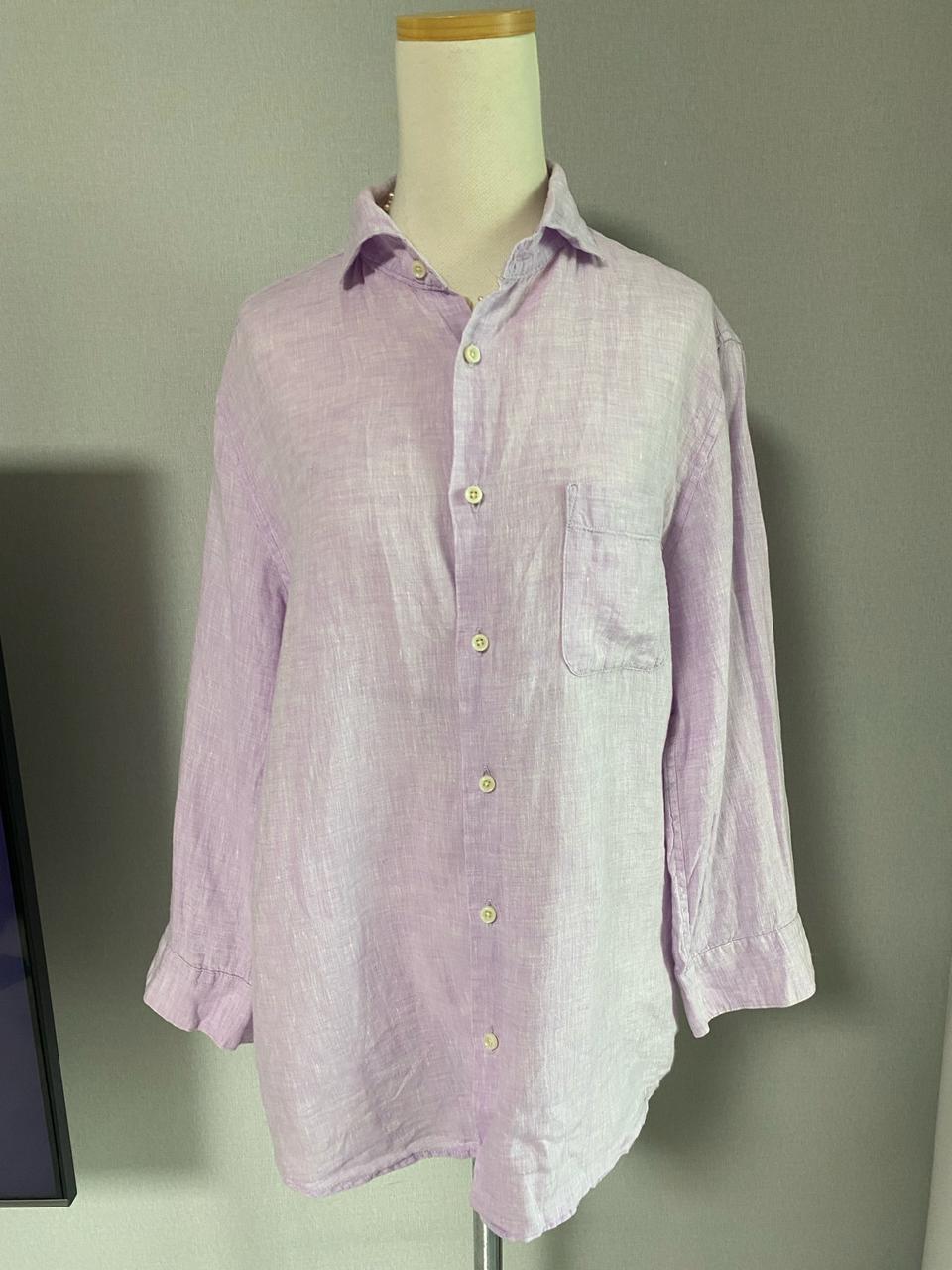 일본 빈티지 55-66반 나노 유니버스 린넨셔츠