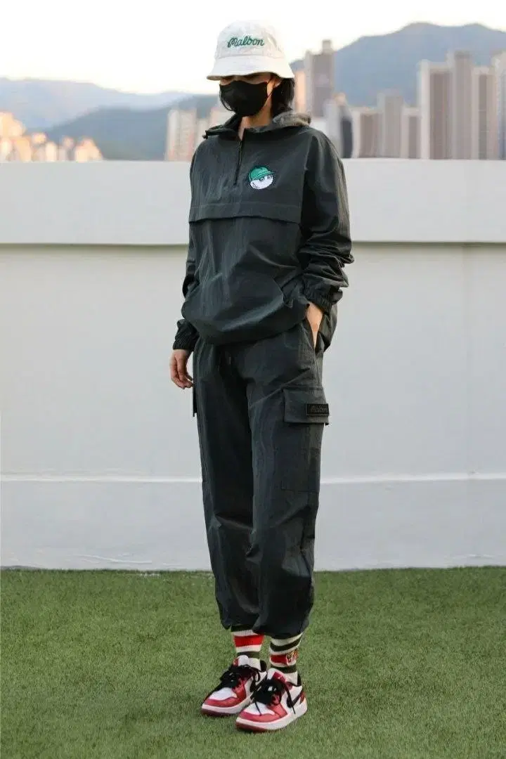 말본 골프웨어 윈스트 아노락세트 의류