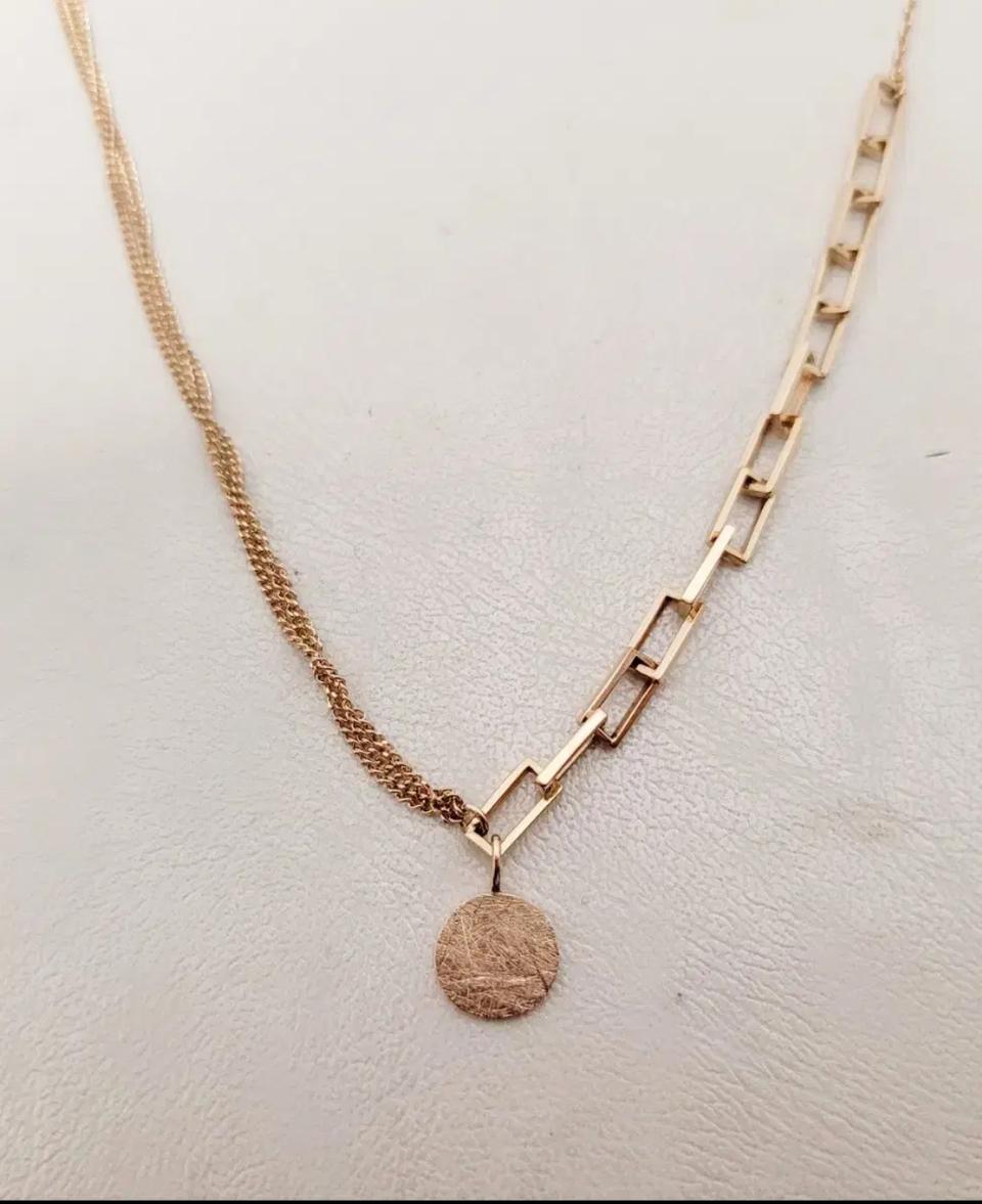 14k 핑크골드 목걸이