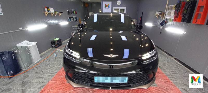 제네시스 GV60 막광택플러스 실내손세차 연막소독