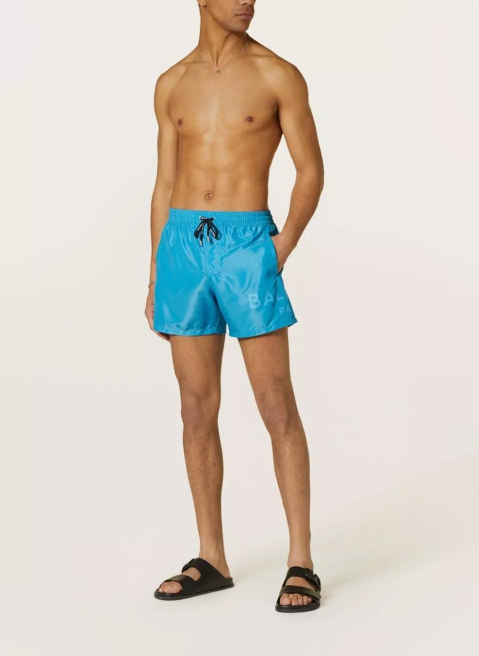 발망 뉴시즌 스윔팬츠 BALMAIN 로고 수영복 BWB640590