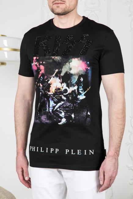 필립플레인 X 키스 락밴드 스톤 티셔츠 plein kiss
