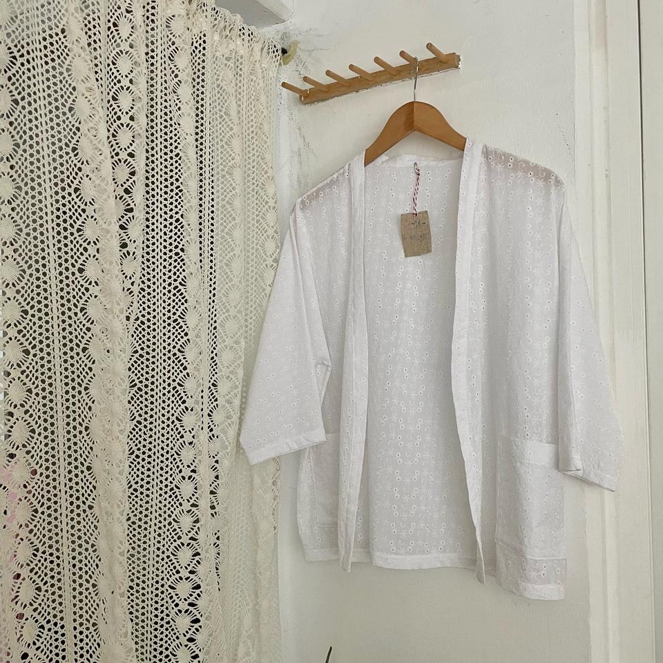 핸드메이드 로브가디건 펀칭 여름