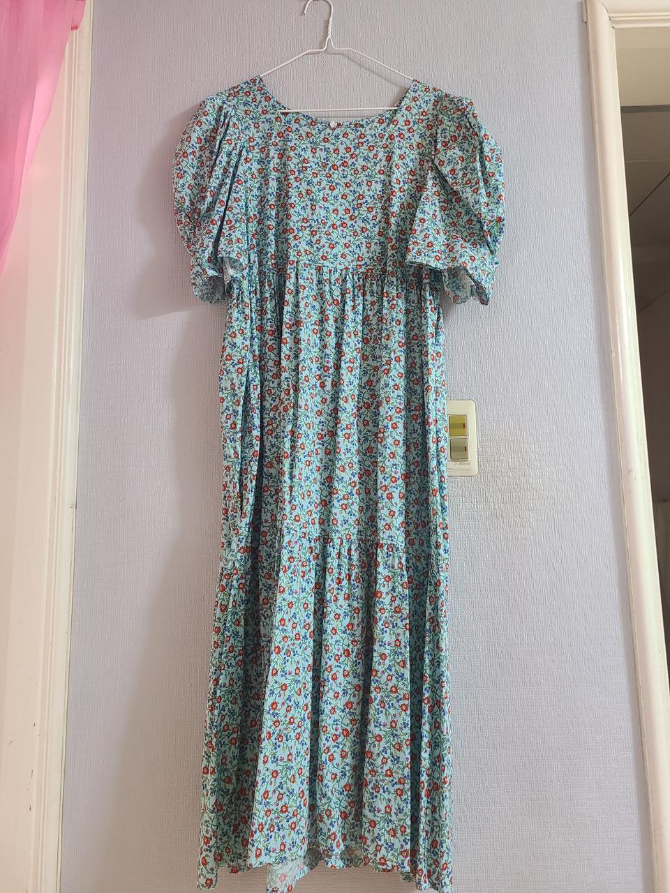 민트잔꽃 롱원피스