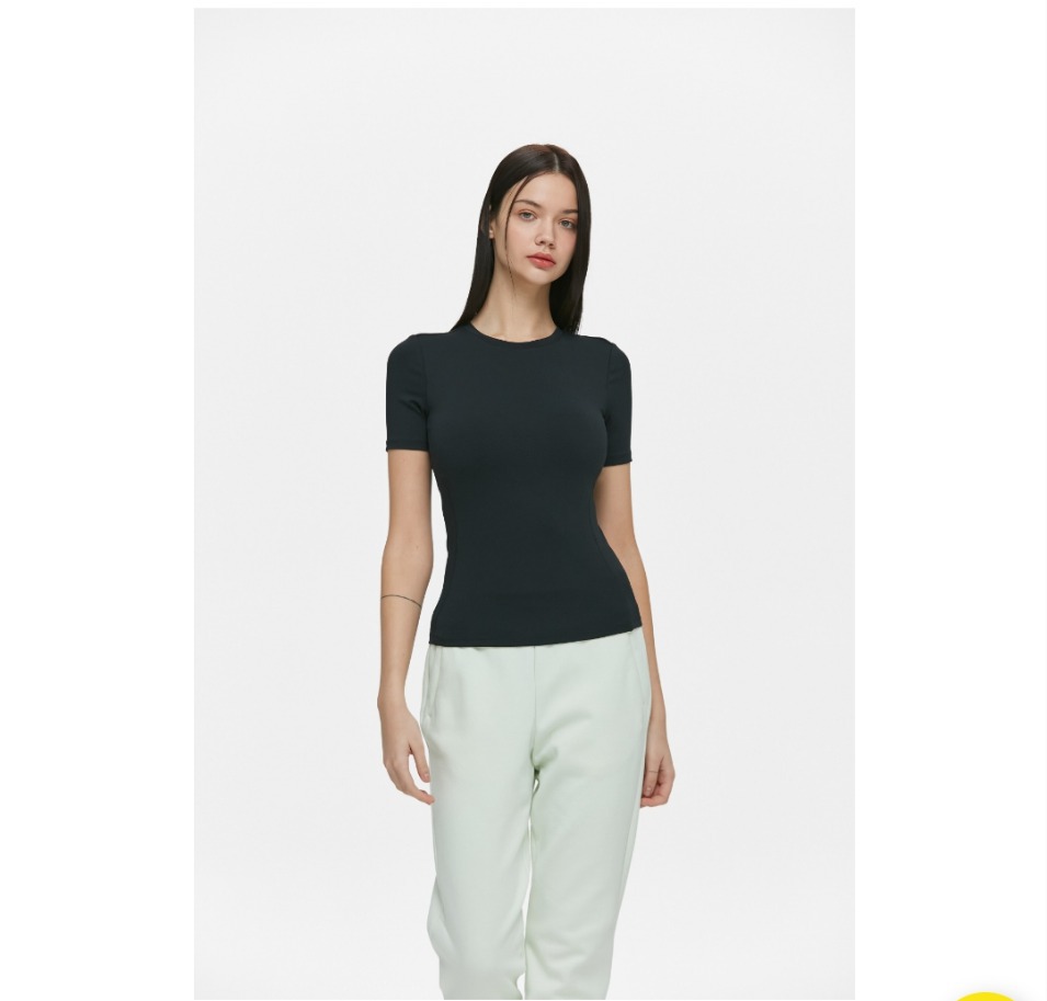 새상품* 뮬라웨어 소프트 숏 슬리브(패드타입) 브라탑 탑티셔츠 반팔티셔츠