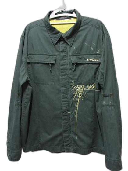 스파이더 SPYDER 빅자수 면자켓 택L