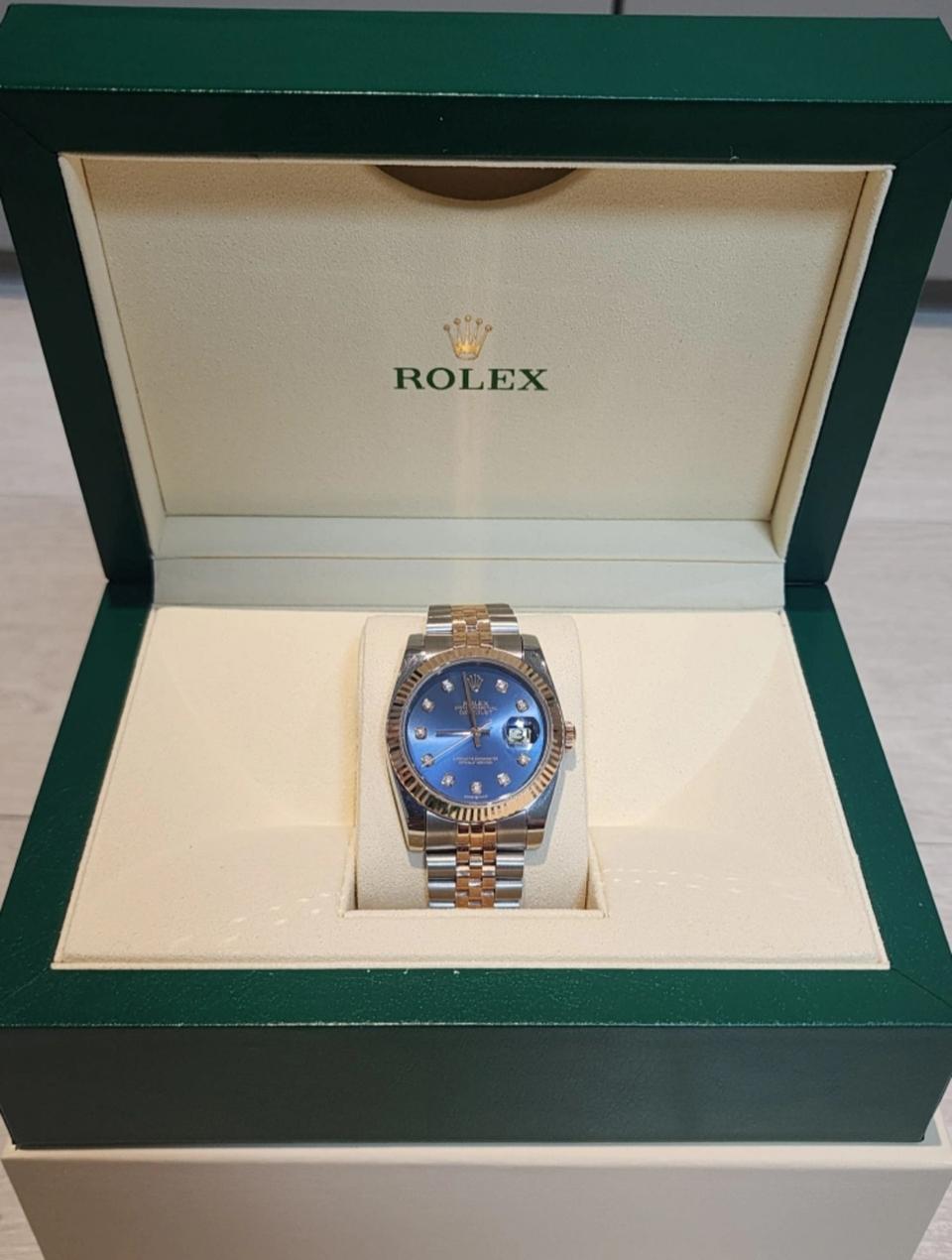 18k 콤비시계 40미리