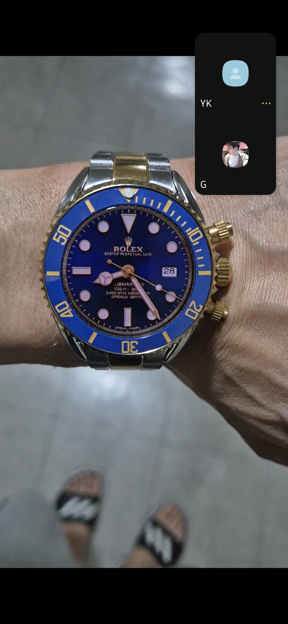 갤럭시워치 커스텀 로렉스 청콤