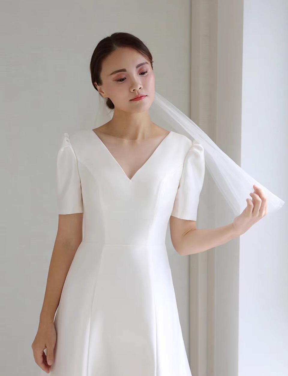 *웨딩드레스 웨딩 빅사이즈 드레스 2부 촬영 스몰 브라이덜샤워 연주 졸사