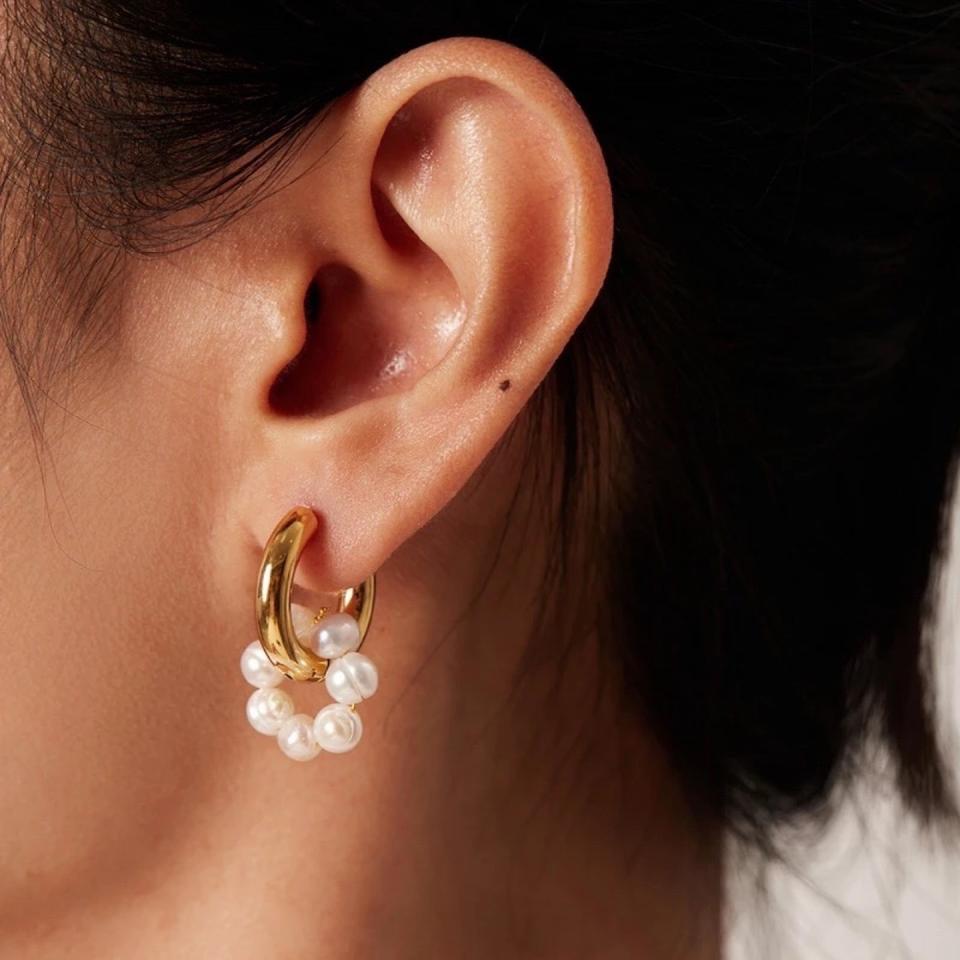 써지컬 천연담수 진주귀걸이