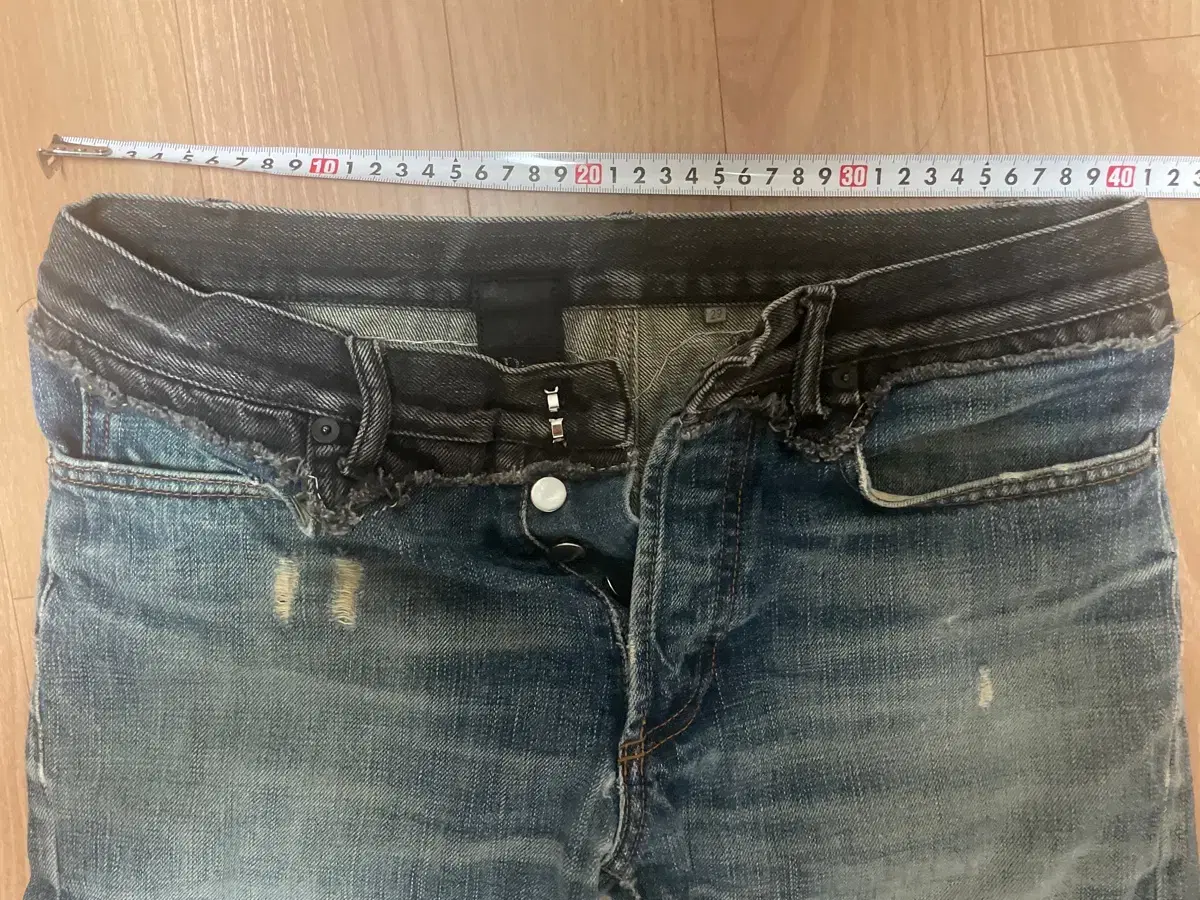 디올진 06fw 이중데님진