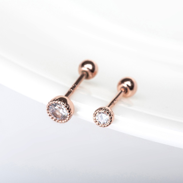 실버925 큐빅 피어싱(소)