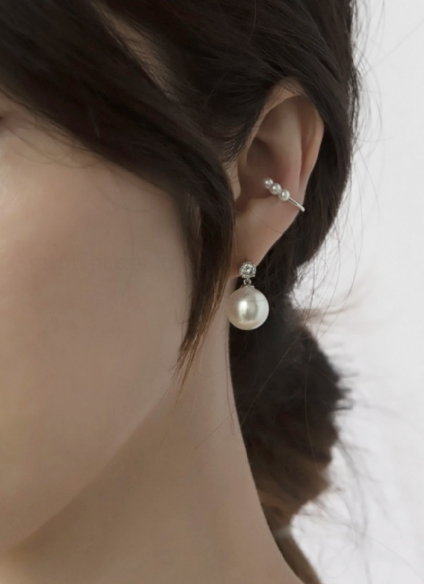 실버925 3펄 이어커프