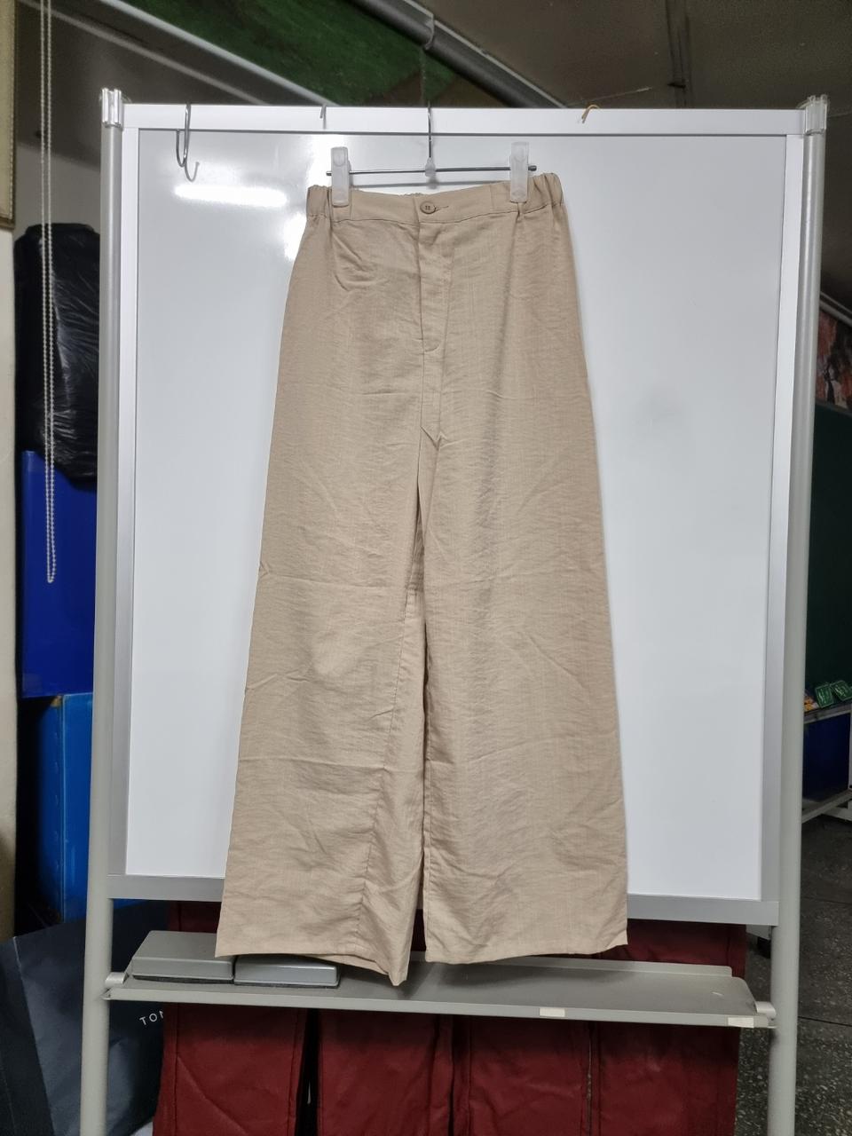 여성 통바지 지퍼밴드 통바지  뒤허리밴드