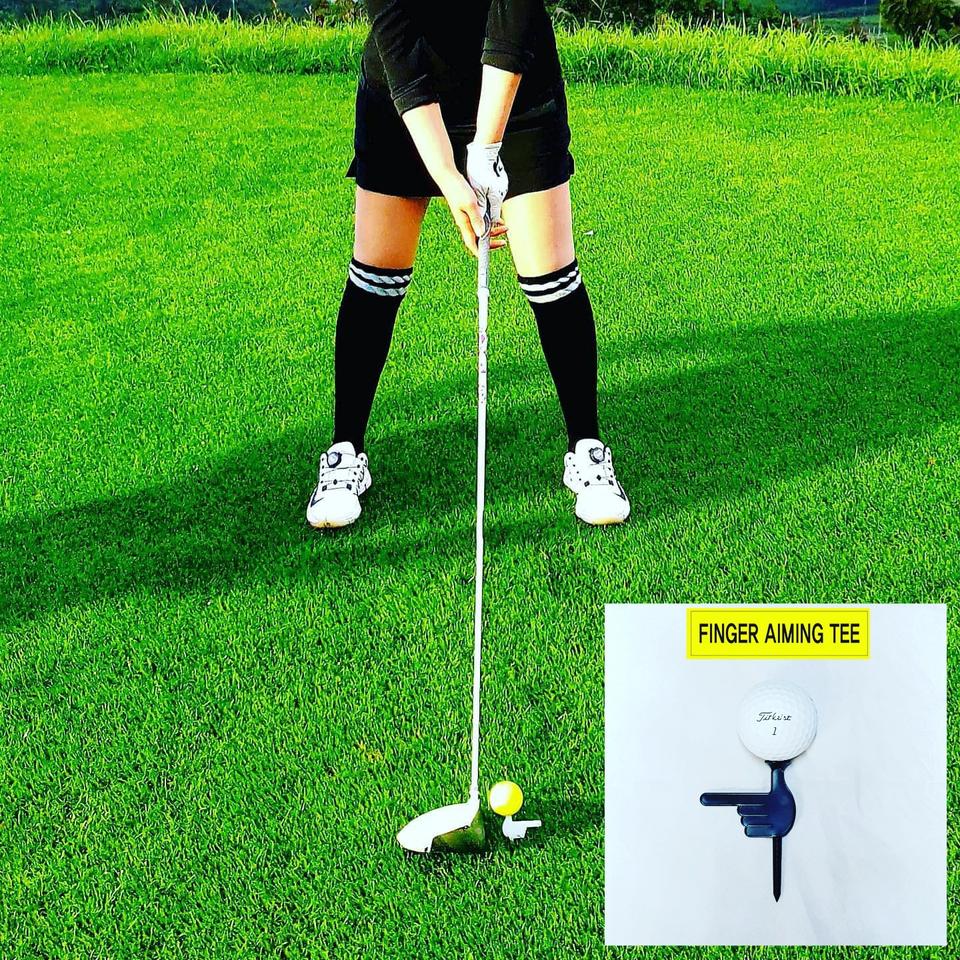 (새상품)(무료택배)핑거에이밍티 골프티 5개