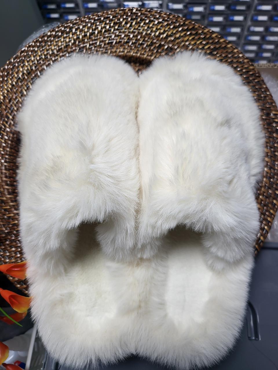 겨울슬리퍼 여성슬리퍼 사무실 털슬리퍼 따뜻한 퍼 토끼털 방한슬리퍼