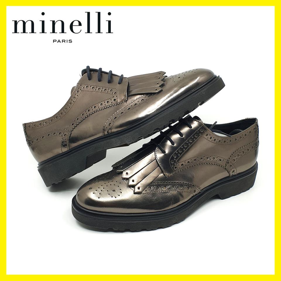 [미착용/260] 미넬리 남성 커튼 장식 가죽 구두 신사화 정장화