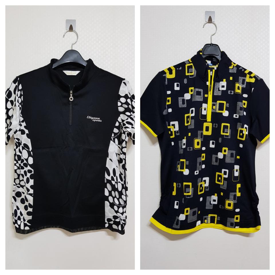 (미사용)엘레강스 반팔 골프티 90.95